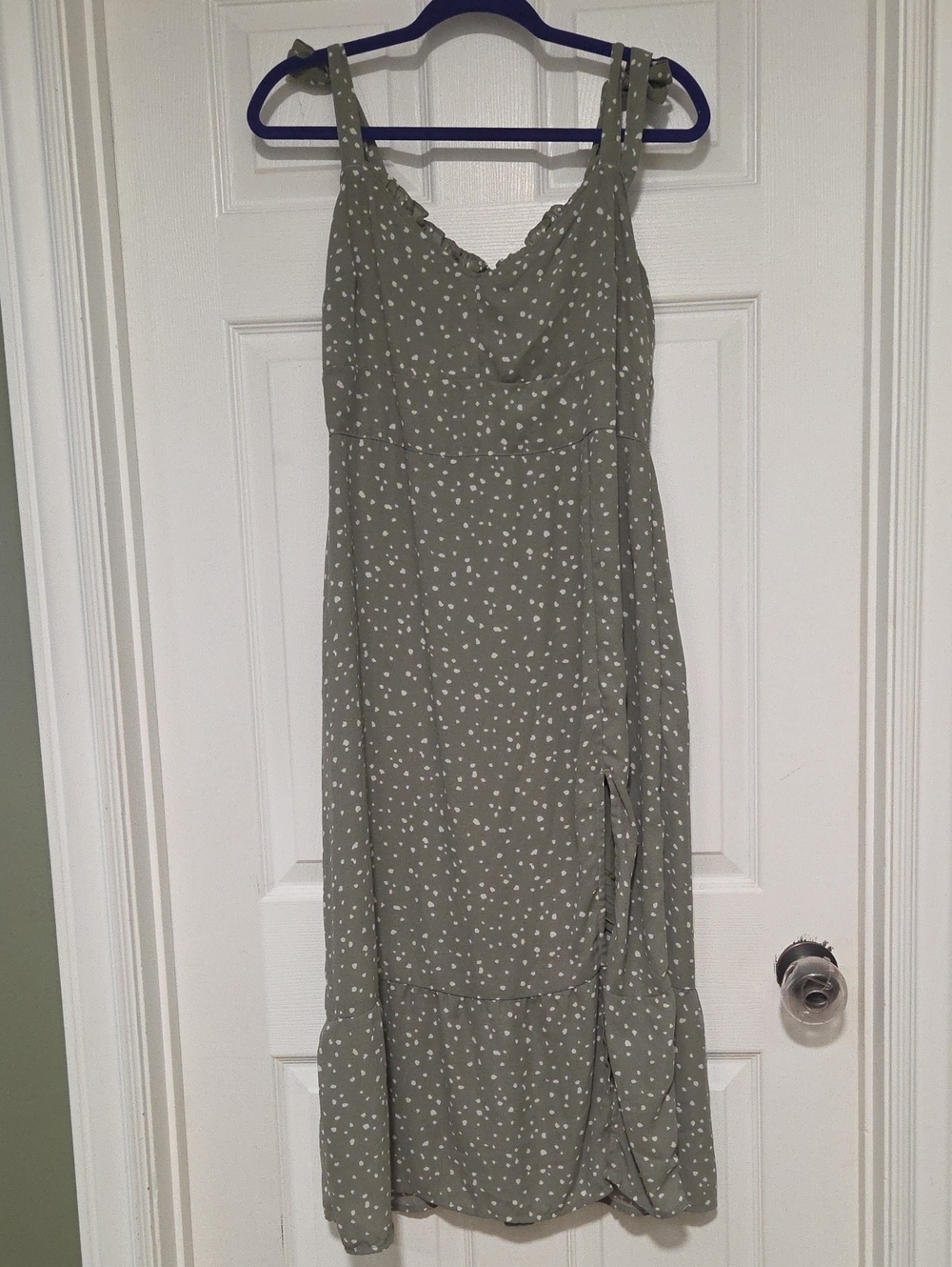 Green Dotted Summer Dress